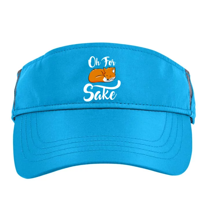 Oh For Fox Sake Cool Gift Adult Drive Performance Visor