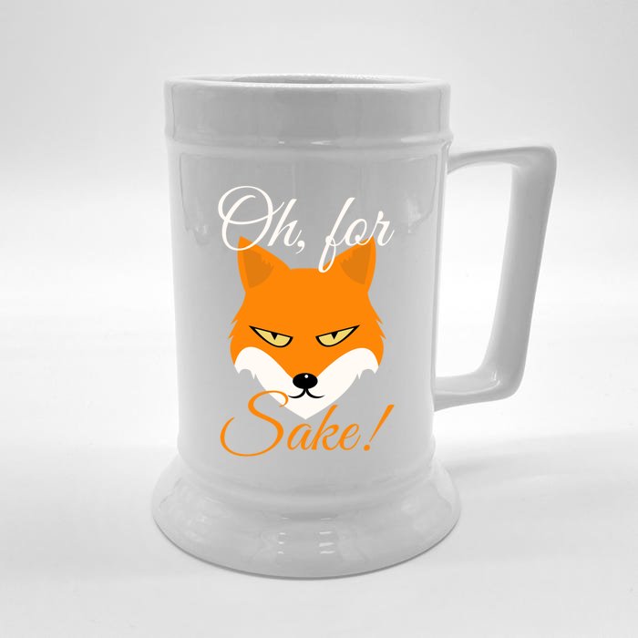 Oh For Fox Sake Design Gift Front & Back Beer Stein