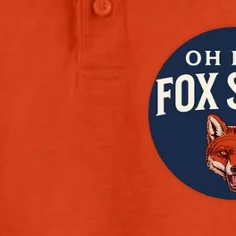 Oh For Fox Sake Funny Animal Pun Dad Joke Great Gift Dry Zone Grid Performance Polo