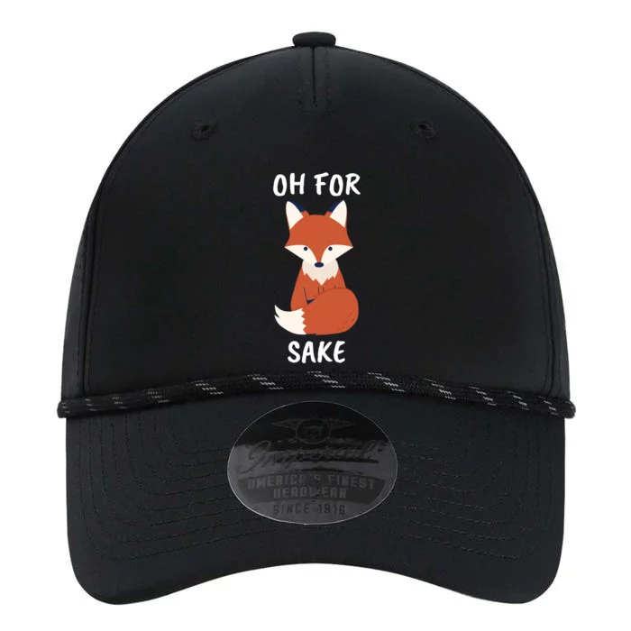 Oh For Fox Sake Funny Animal Pun Gift Performance The Dyno Cap