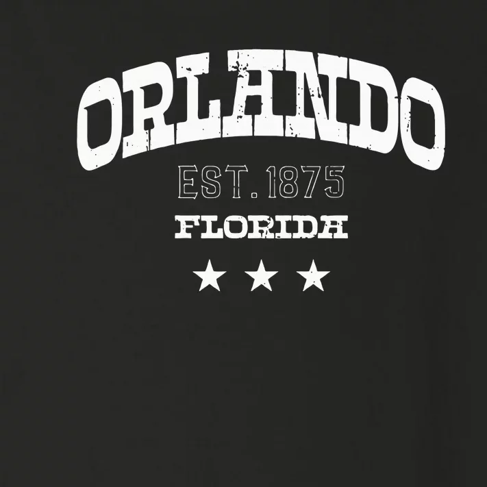 Orlando Florida Fl Athletic Souvenir Toddler Long Sleeve Shirt