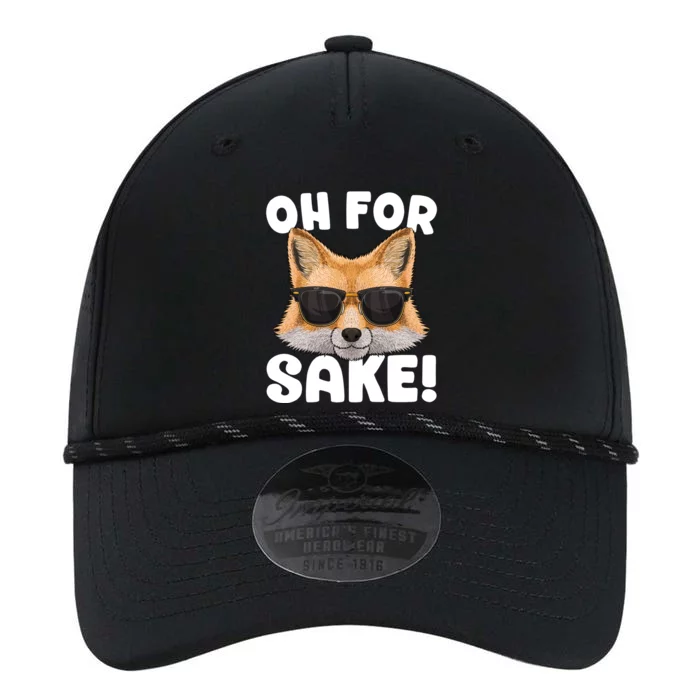 Oh For Fox Sake Funny Cute Fox Pun Dont Care Sarcastic Funny Gift Performance The Dyno Cap