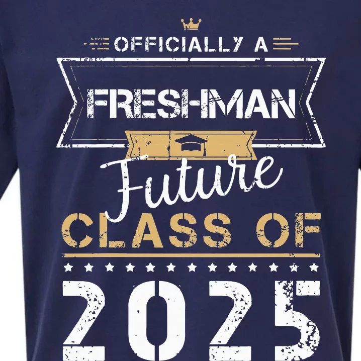 Officially Freshman Future Class Of 2025 Funny First Day 9th Sueded Cloud Jersey T-Shirt