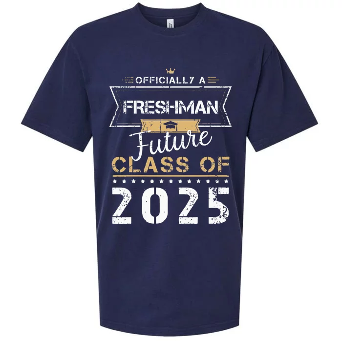 Officially Freshman Future Class Of 2025 Funny First Day 9th Sueded Cloud Jersey T-Shirt