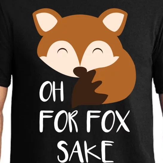 Oh For Fox Sake Funny Fox Phrases Gift Pajama Set