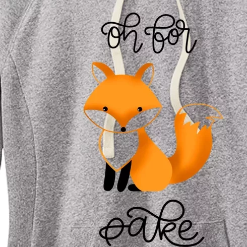 Oh For Fox Sake With Cute Fox Design Jla0022a Funny Gift Women's Fleece Hoodie