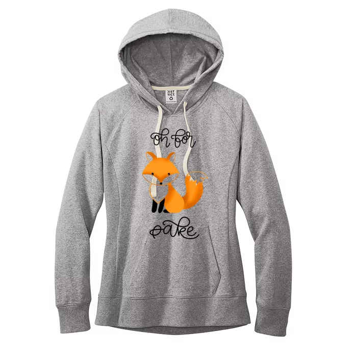 Oh For Fox Sake With Cute Fox Design Jla0022a Funny Gift Women's Fleece Hoodie