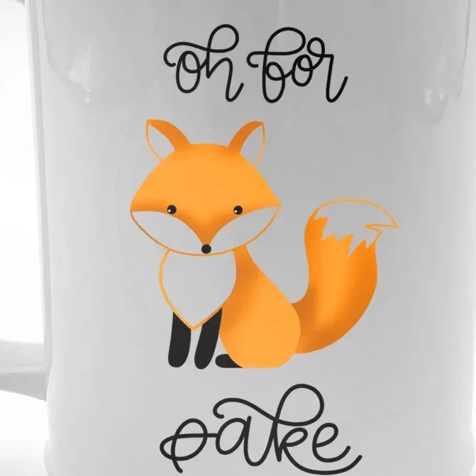 Oh For Fox Sake With Cute Fox Design Jla0022a Funny Gift Front & Back Beer Stein