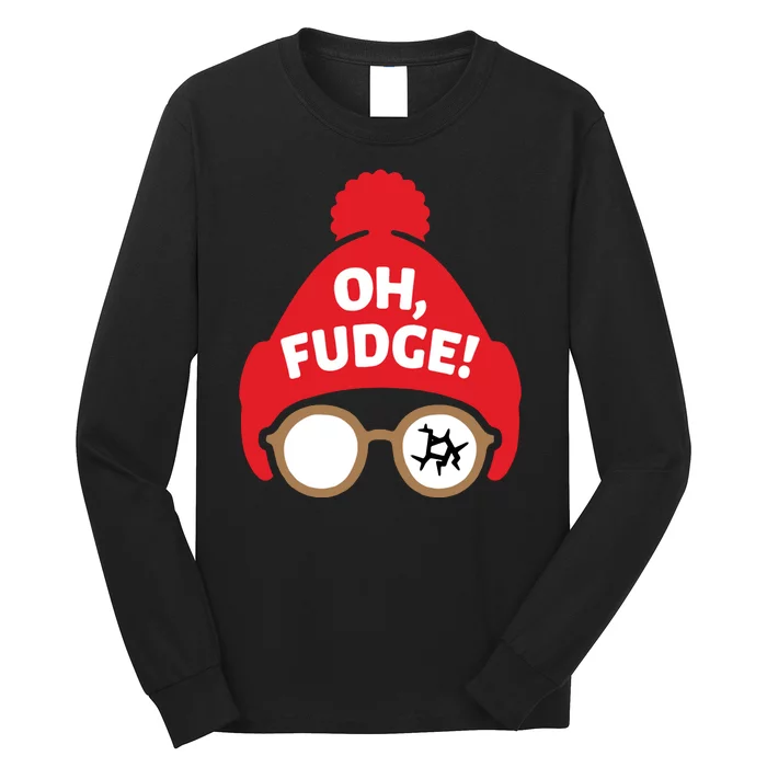 Oh Fudge Funny Christmas Saying Xmas Long Sleeve Shirt