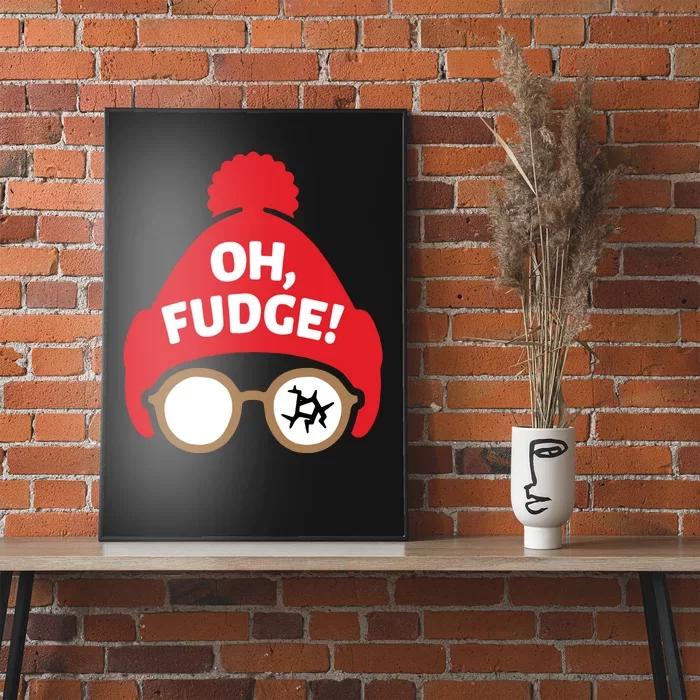 Oh Fudge Funny Christmas Saying Xmas Poster