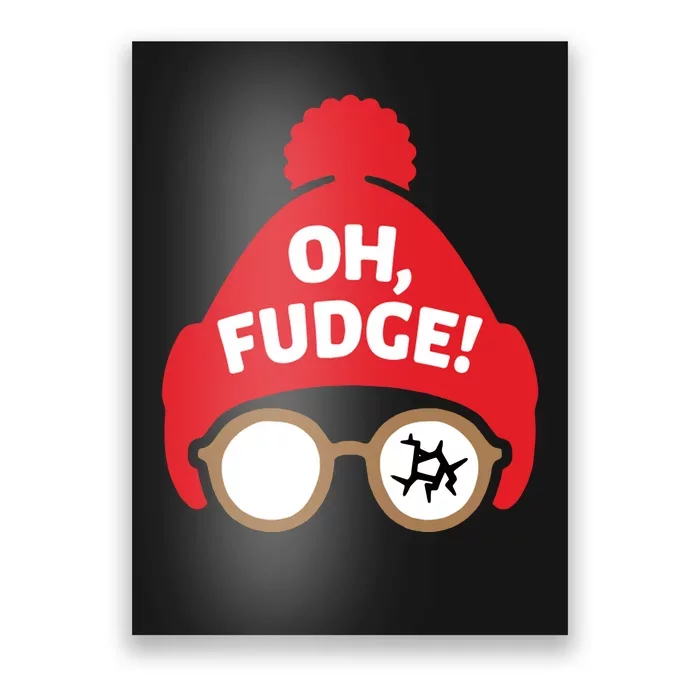 Oh Fudge Funny Christmas Saying Xmas Poster