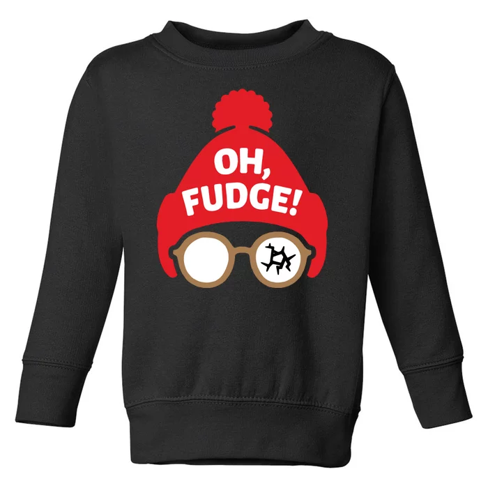 Oh Fudge Funny Christmas Saying Xmas Toddler Sweatshirt