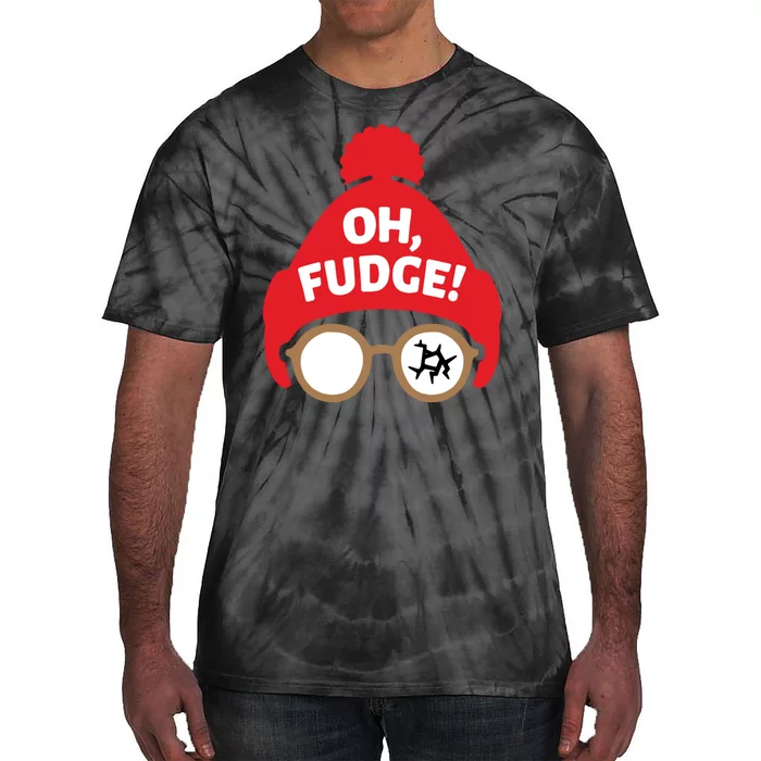 Oh Fudge Funny Christmas Saying Xmas Tie-Dye T-Shirt