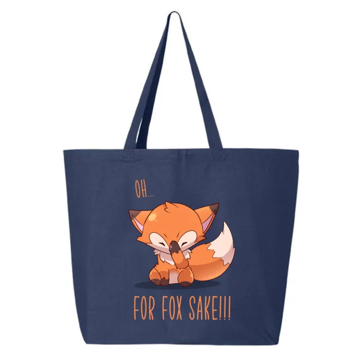 Oh For Fox Sake! Face Palm Fox Gift 25L Jumbo Tote