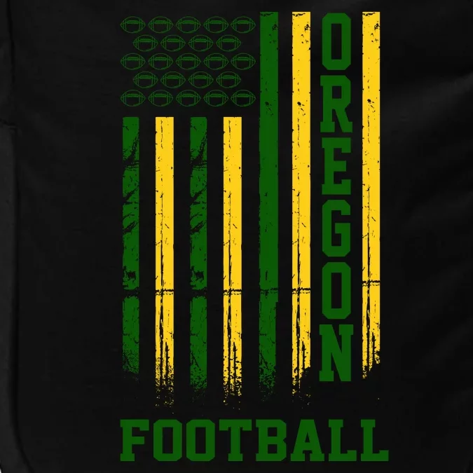 Oregon Football Fan American Flag Impact Tech Backpack