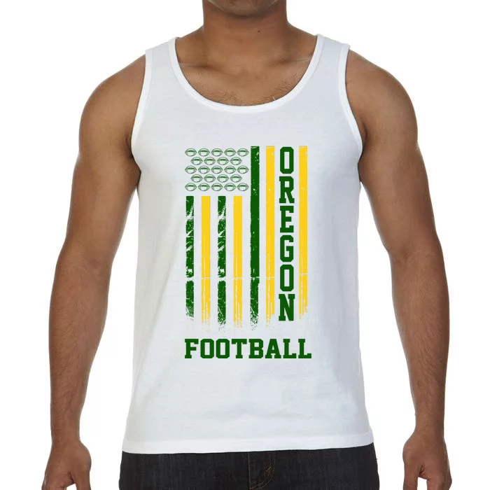 Oregon Football Fan American Flag Comfort Colors® Tank Top