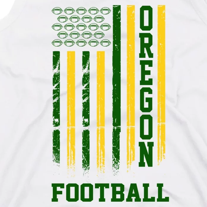 Oregon Football Fan American Flag Tank Top