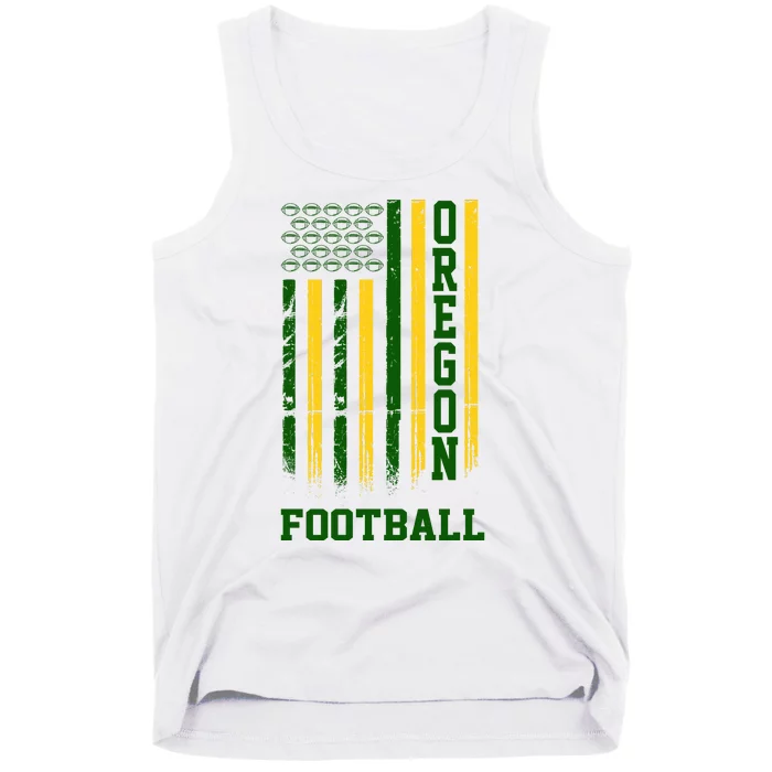 Oregon Football Fan American Flag Tank Top