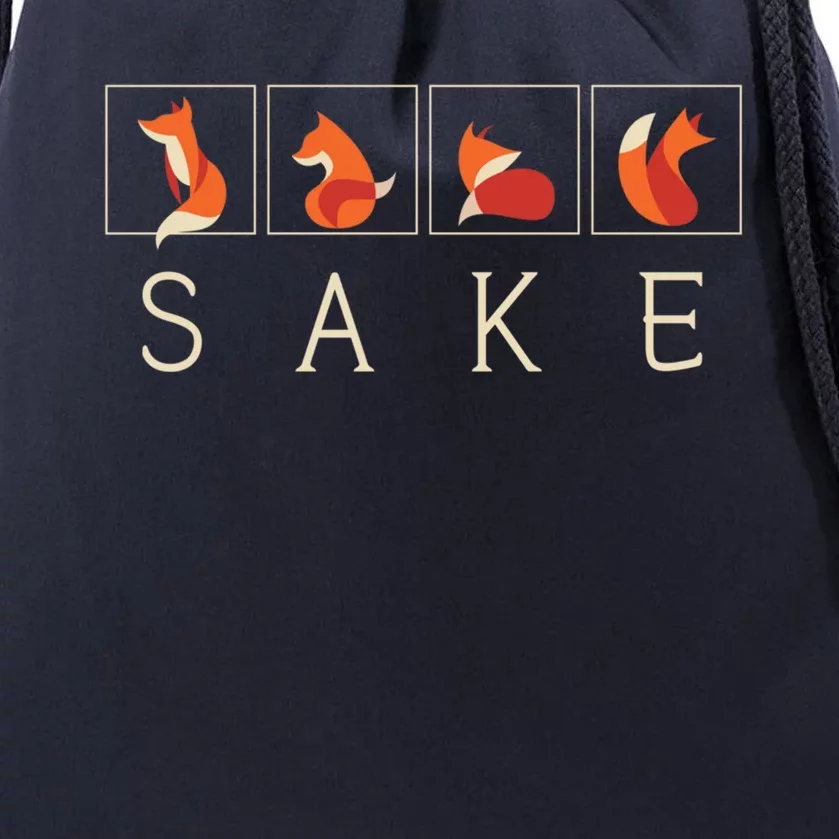 Oh For Fox Sake Funny Graphic Or Gift Drawstring Bag