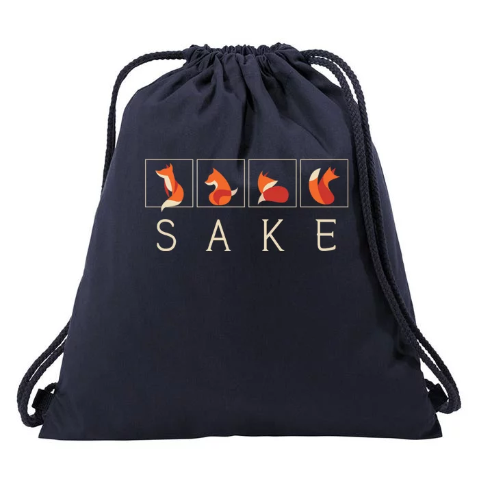 Oh For Fox Sake Funny Graphic Or Gift Drawstring Bag