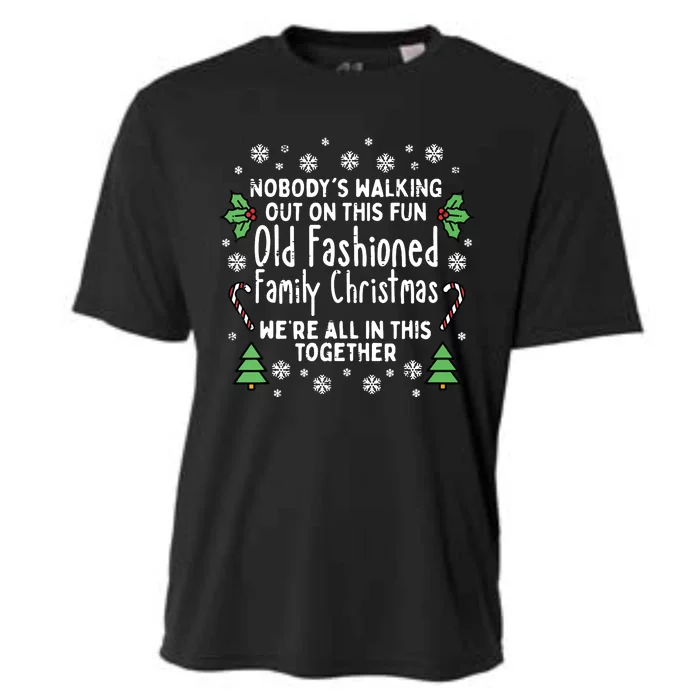 Old Fashioned Family Christmas Ugly Xmas Cooling Performance Crew T-Shirt