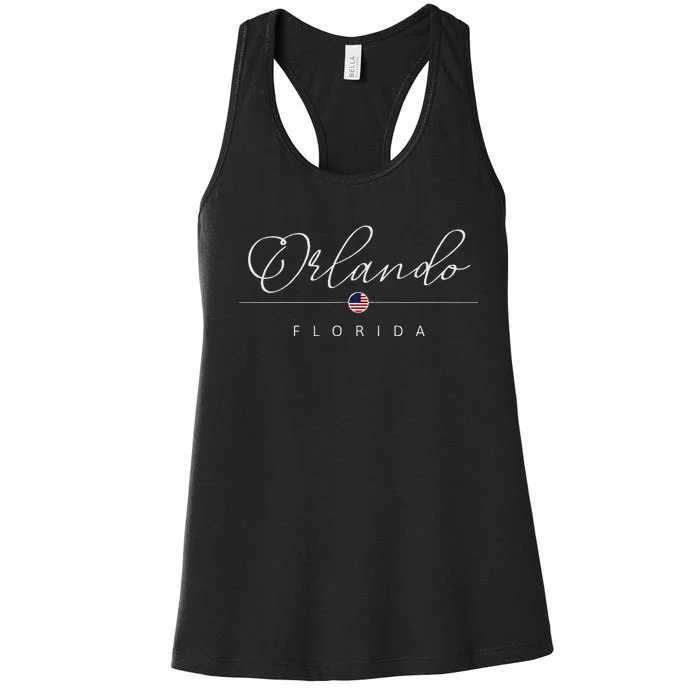 Orlando Florida Fl On Orlando Women's Racerback Tank