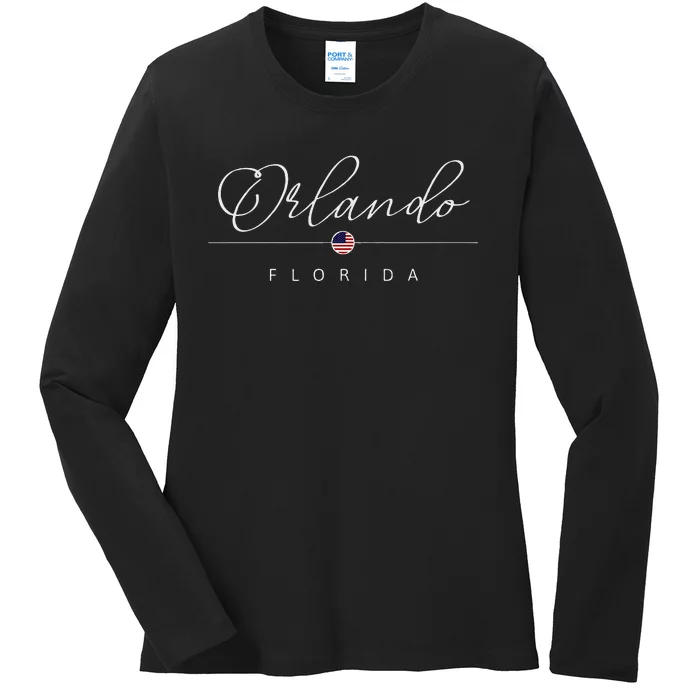 Orlando Florida Fl On Orlando Ladies Long Sleeve Shirt