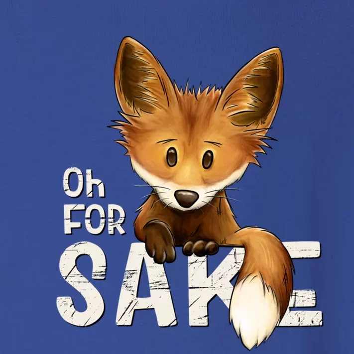 Oh For Fox Sake Funny Swearing Fox Pun Funny Gift Toddler Long Sleeve Shirt