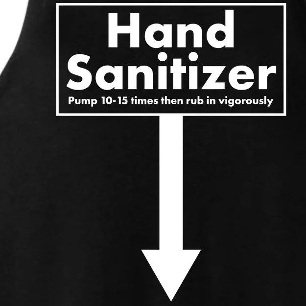 Offensive Hand Sanitizer Joke Ladies Tri-Blend Wicking Tank