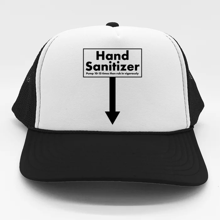 Offensive Hand Sanitizer Joke Trucker Hat