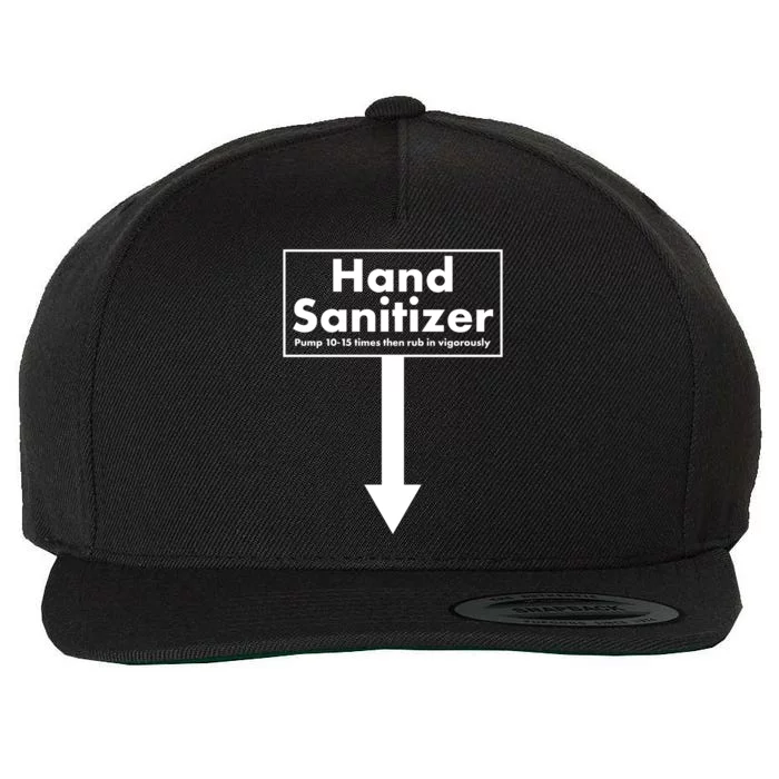 Offensive Hand Sanitizer Joke Wool Snapback Cap