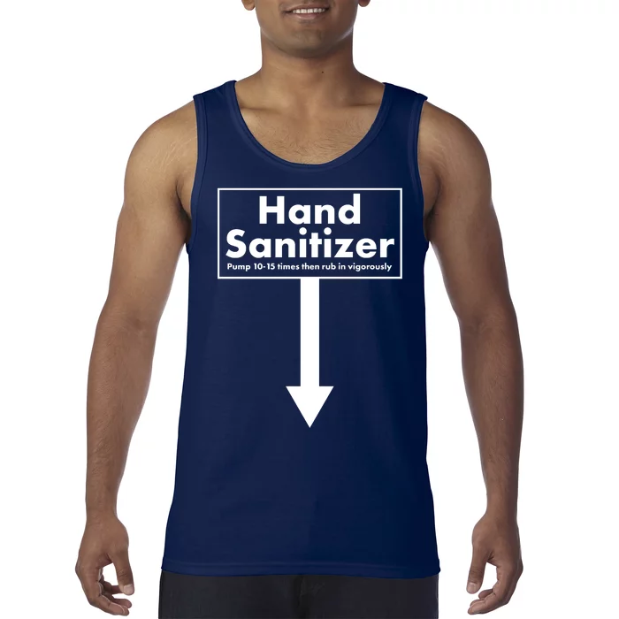 Offensive Hand Sanitizer Joke Tank Top