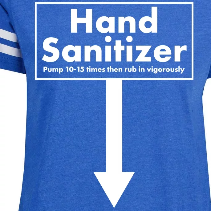 Offensive Hand Sanitizer Joke Enza Ladies Jersey Football T-Shirt