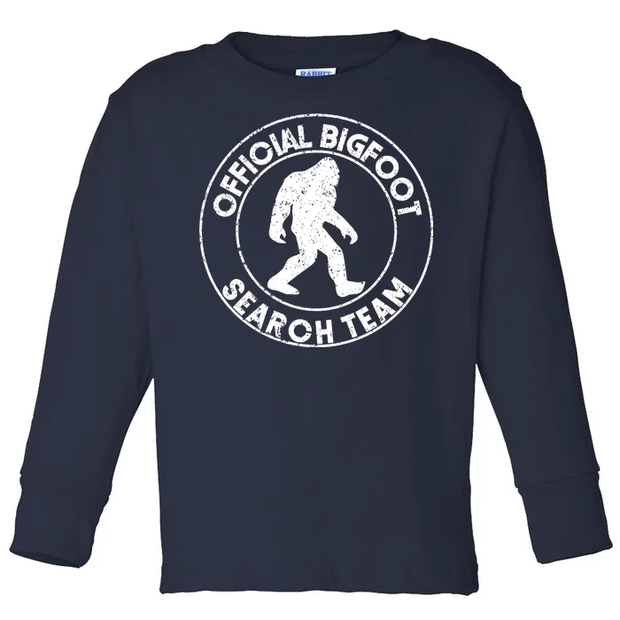 Official Bigfoot Search Team Toddler Long Sleeve Shirt