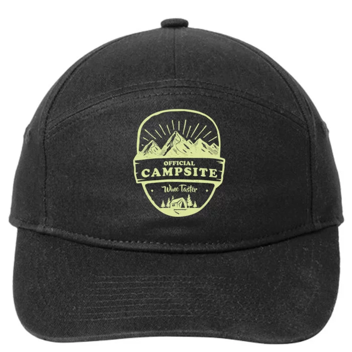 Official Campsite Wine Taster 7-Panel Snapback Hat