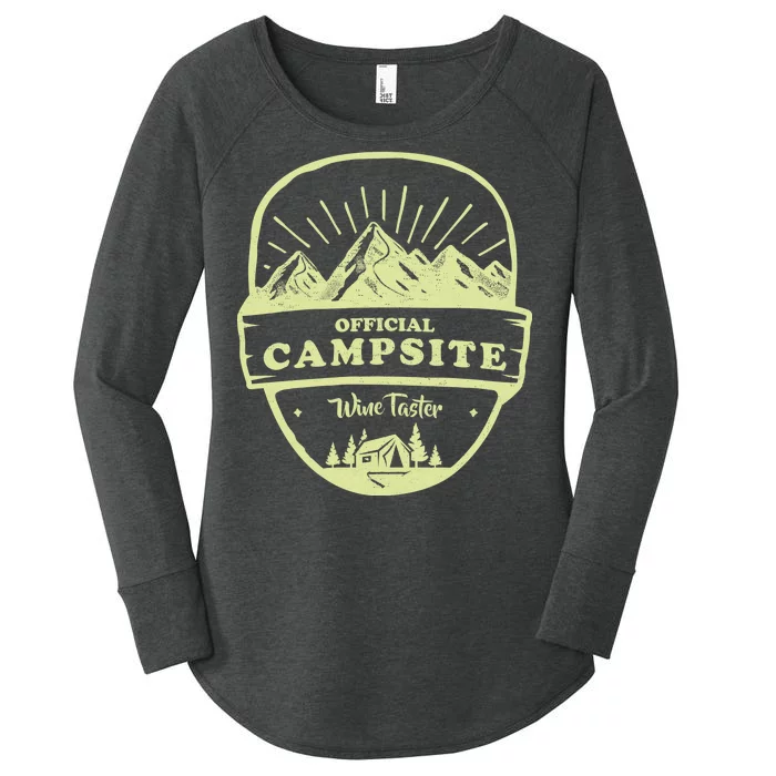 Official Campsite Wine Taster Women's Perfect Tri Tunic Long Sleeve Shirt