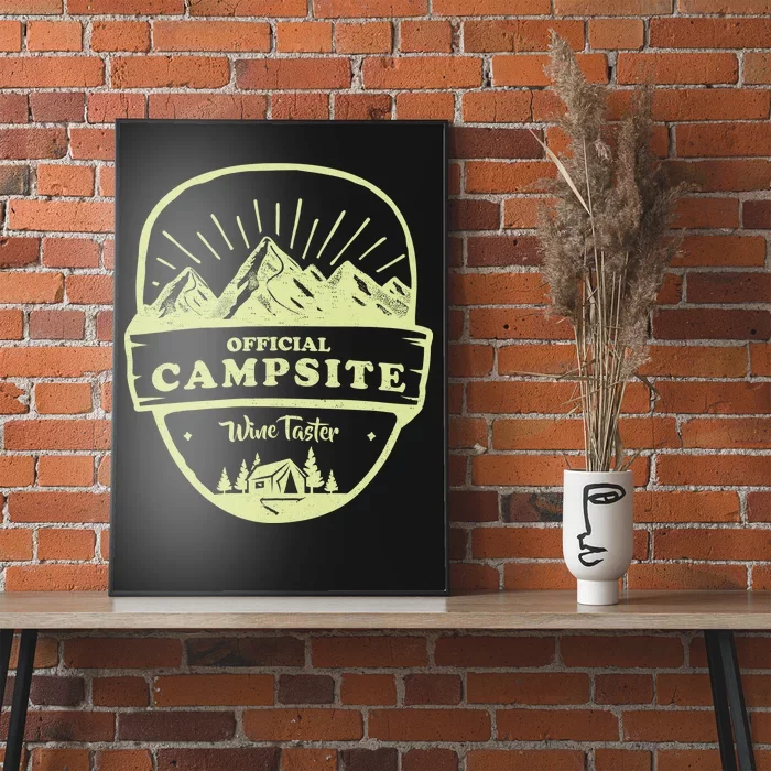 Official Campsite Wine Taster Poster