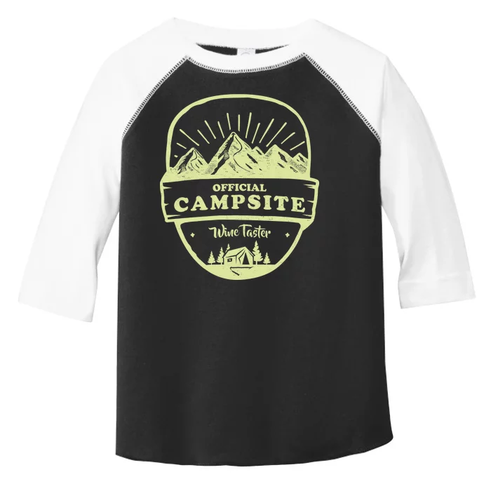 Official Campsite Wine Taster Toddler Fine Jersey T-Shirt