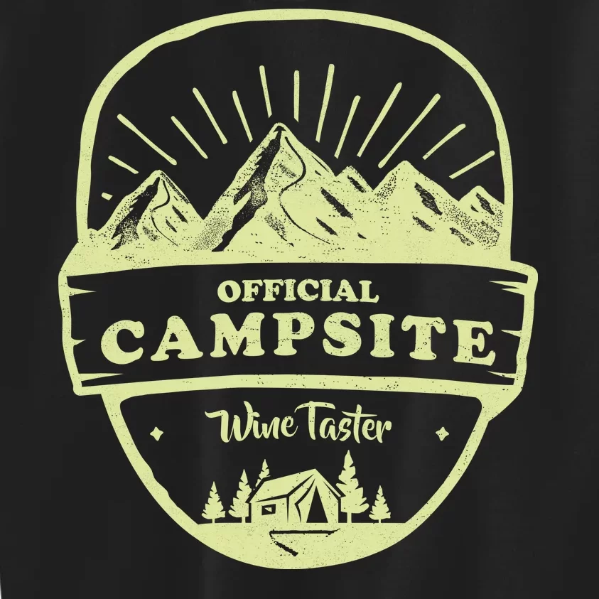 Official Campsite Wine Taster Kids Sweatshirt