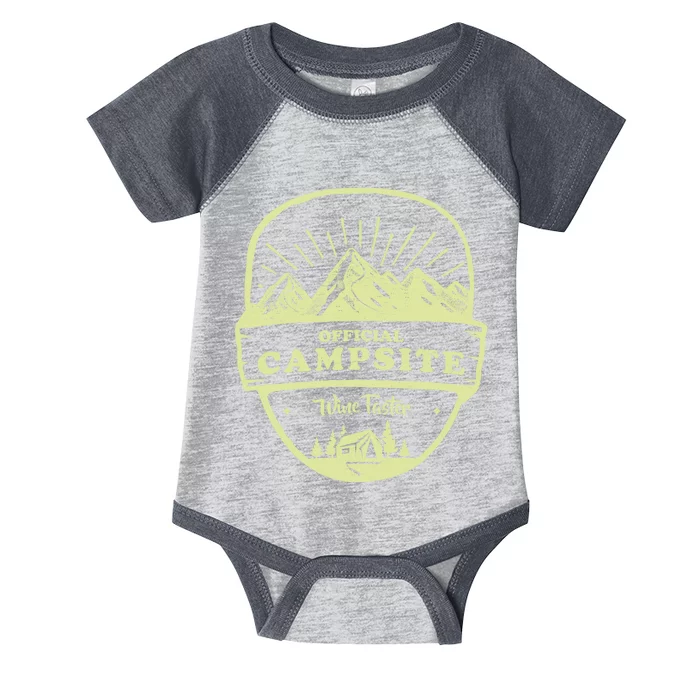 Official Campsite Wine Taster Infant Baby Jersey Bodysuit