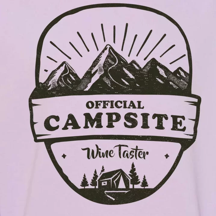 Official Campsite Wine Taster Garment-Dyed Sweatshirt