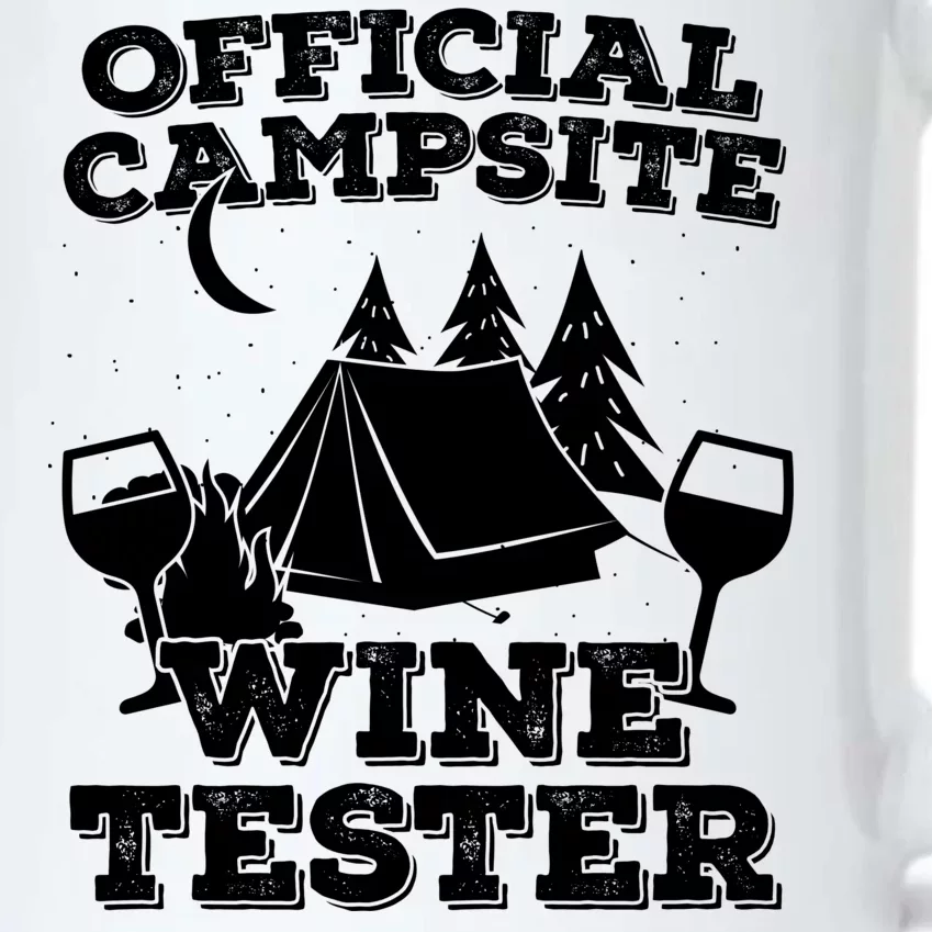 Official Campsite Wine Tester Black Color Changing Mug