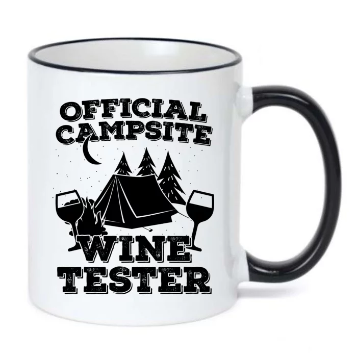 Official Campsite Wine Tester Black Color Changing Mug