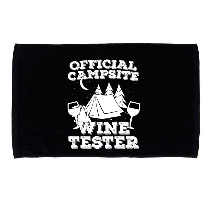 Official Campsite Wine Tester Microfiber Hand Towel