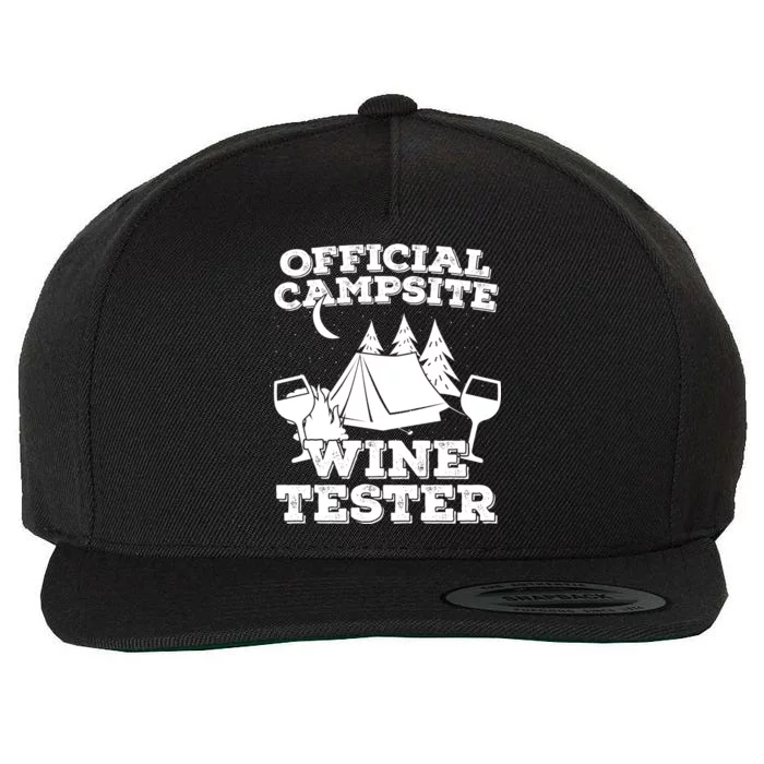 Official Campsite Wine Tester Wool Snapback Cap