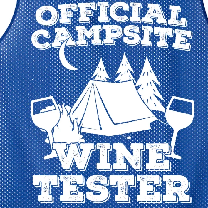 Official Campsite Wine Tester Mesh Reversible Basketball Jersey Tank