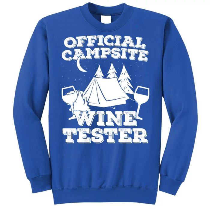 Official Campsite Wine Tester Tall Sweatshirt