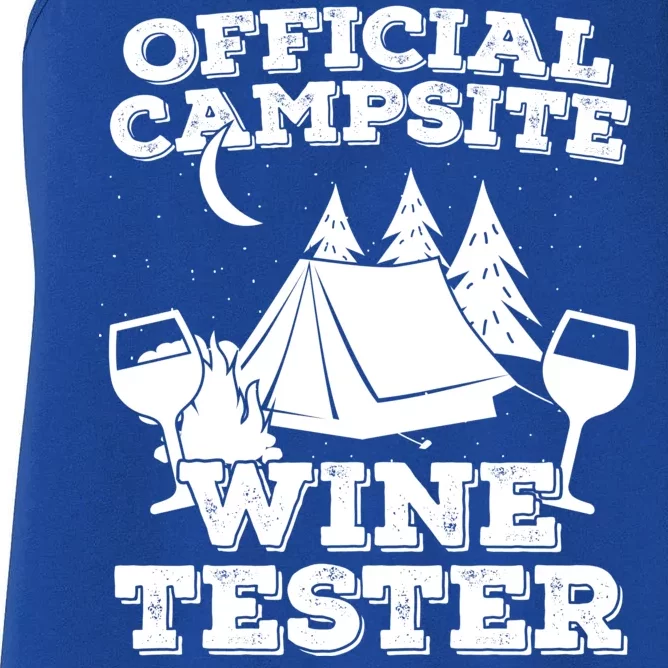 Official Campsite Wine Tester Women's Racerback Tank