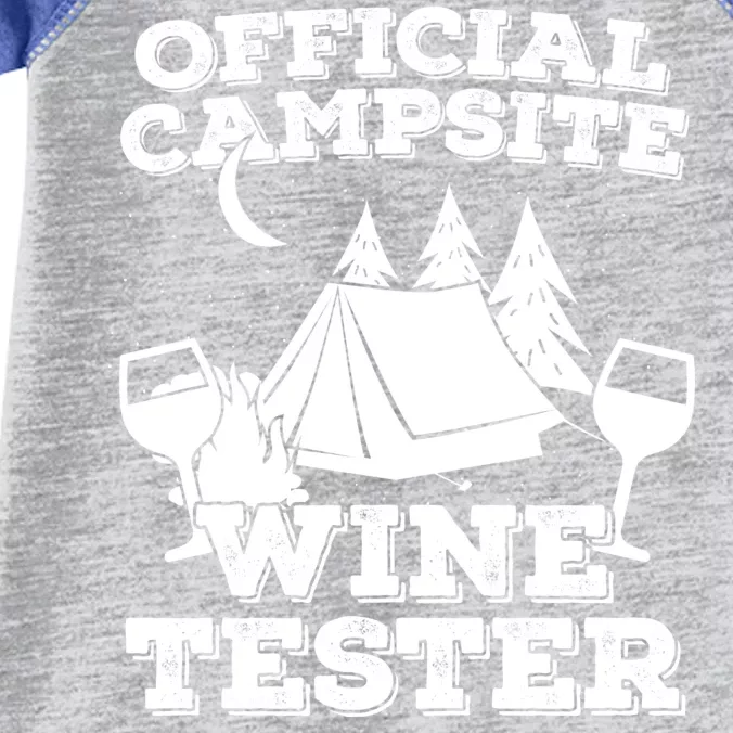 Official Campsite Wine Tester Infant Baby Jersey Bodysuit