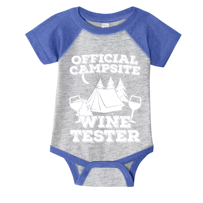 Official Campsite Wine Tester Infant Baby Jersey Bodysuit